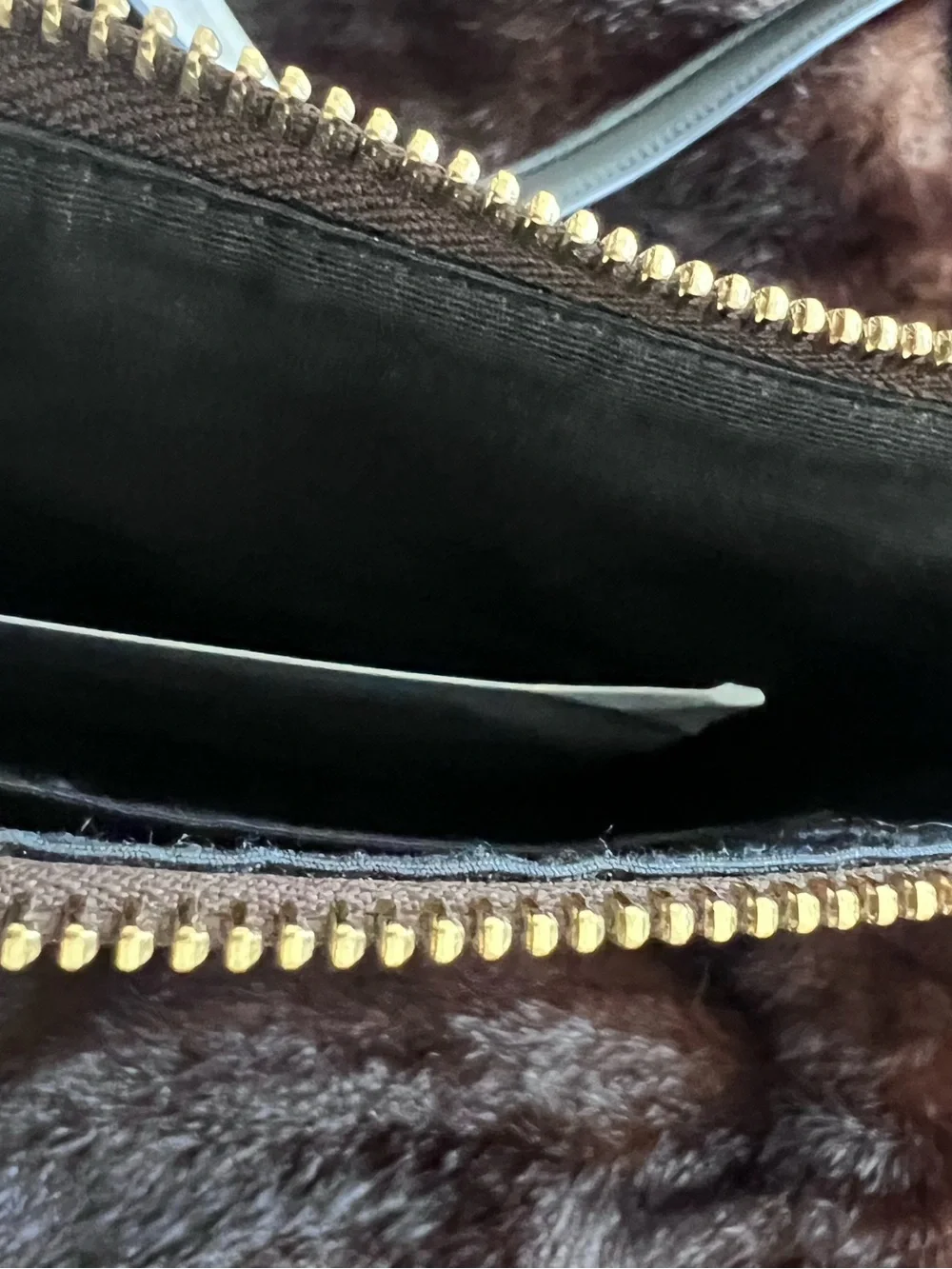 Coach Brown/Blk Signature Rowan Crossbody File bag with Gold Logo